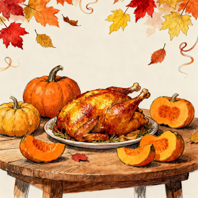 Thanksgiving Drawings - Made With AI gallery