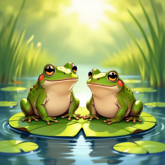 Frog and Toad Pictures - Created with AI gallery