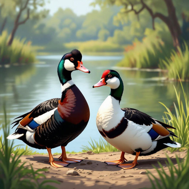 Pictures Of Male And Female Muscovy Ducks gallery