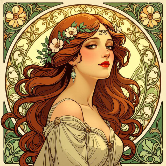 Art Nouveau Mucha Style Art gallery