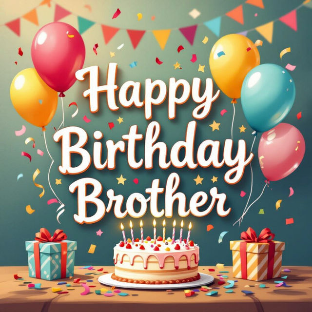 Happy Birthday Brother Images Made With AI gallery