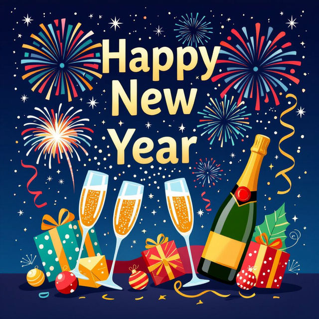 Happy New Year Art - Made With AI gallery