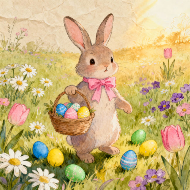 Easter Bunny Drawings - AI Generated gallery