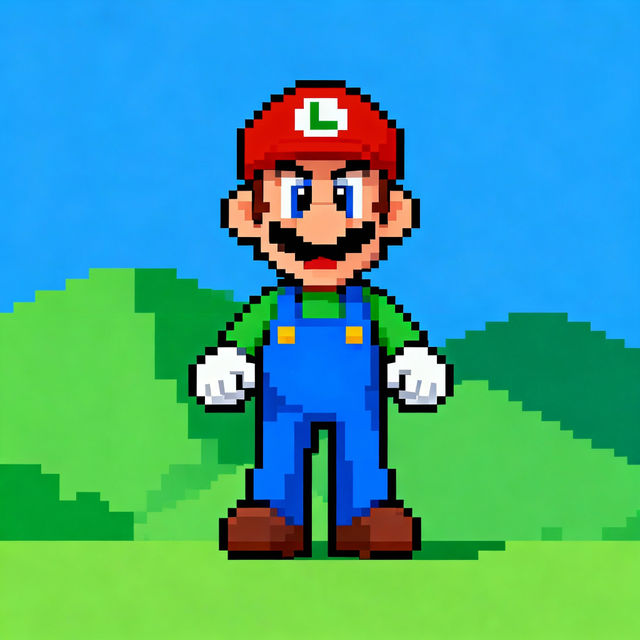 Luigi Pixel Art gallery