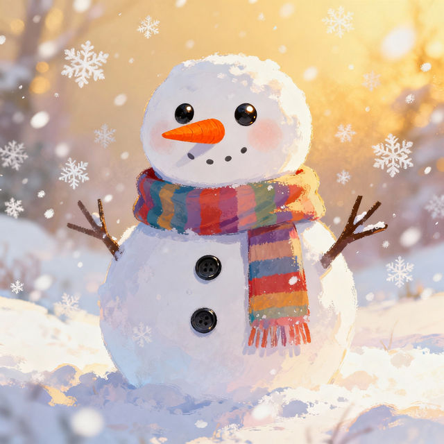 Drawing Of A Snowman gallery