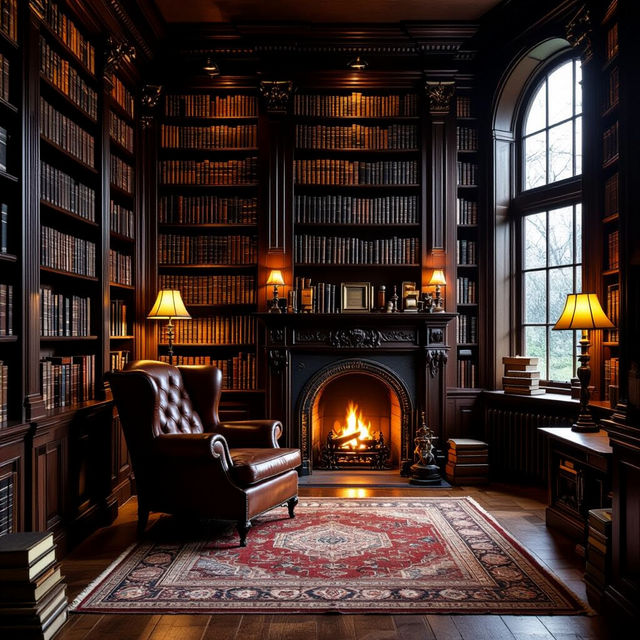 Bookcase Wallpaper - AI Generated gallery