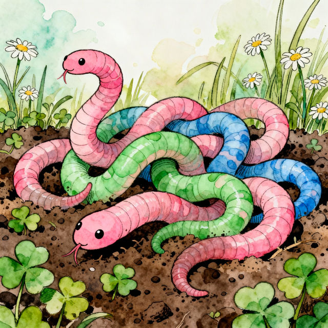 Worms Drawing Art gallery