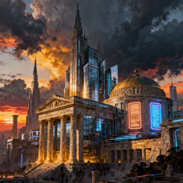 City State Drawings - AI Generated Art gallery