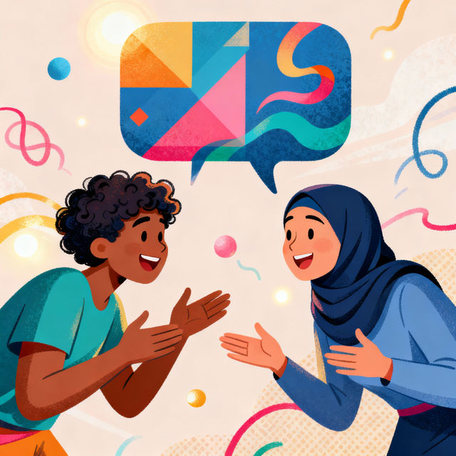 People Talking Drawings - Created with AI gallery