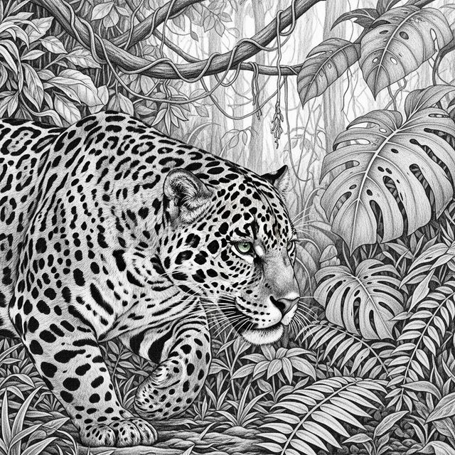 Explore Stunning Jaguar Drawings Created with AI gallery