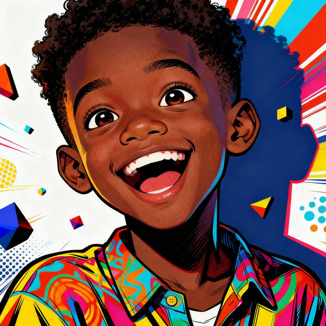 Black Boy Drawing Art - Made With AI gallery