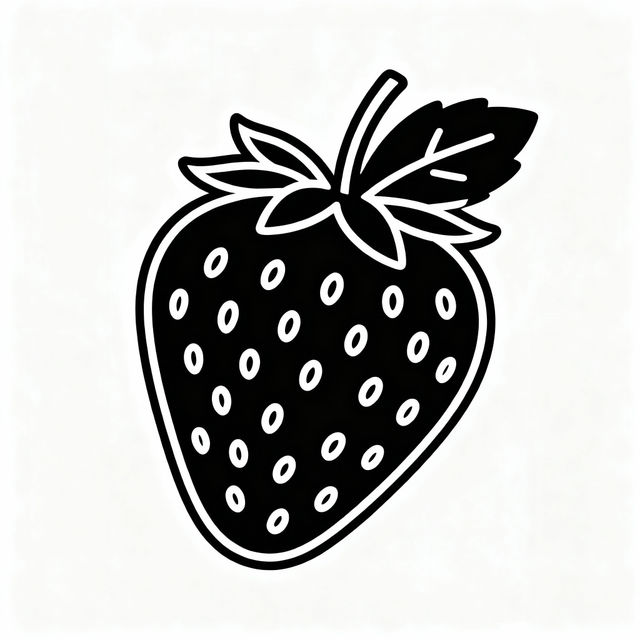 Simple Strawberry Drawings gallery