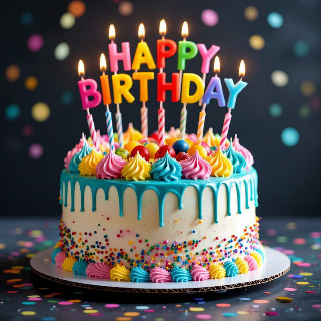 Happy Birthday Cakes - Made With AI gallery