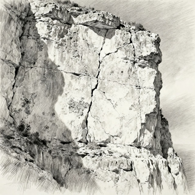 Limestone Drawing Art - AI Generated gallery