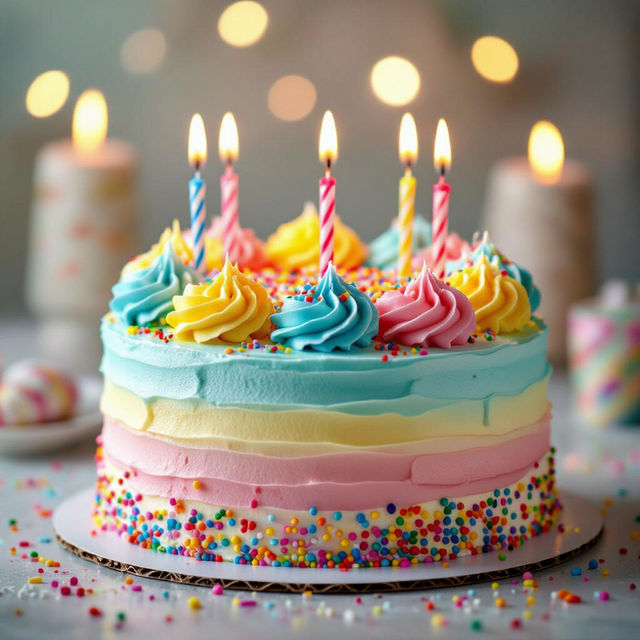 Happy Birthday Cake Images Created with AI gallery