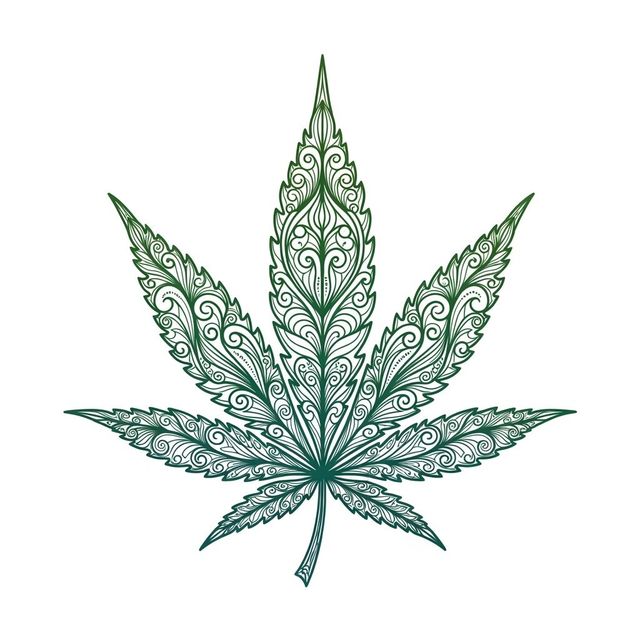 Browse Weed Leaf Drawings Made With AI gallery