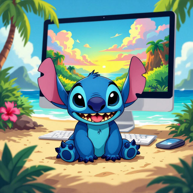 Stitch Desktop Wallpapers - Made With AI gallery