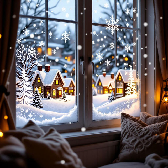 Easy Spray Snow Window Art gallery