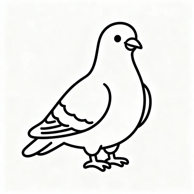 Pigeon Drawing Easy gallery