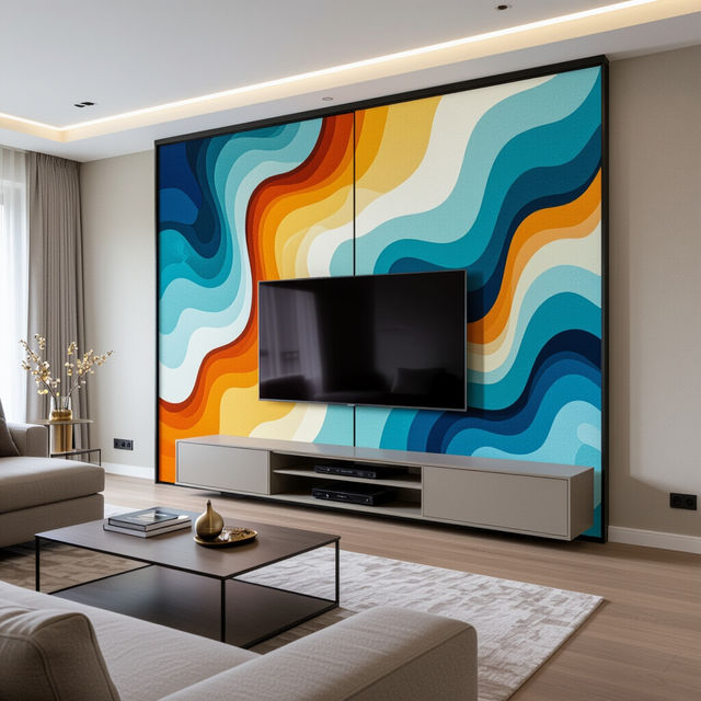 Sliding Art To Hide TV gallery