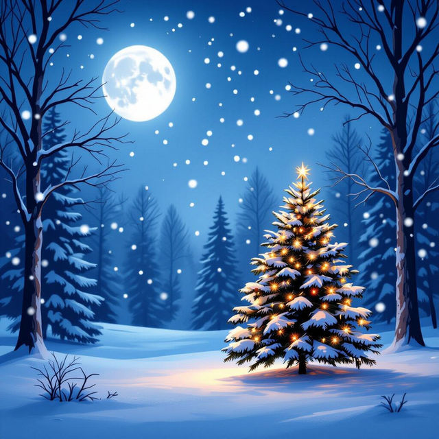 Christmas Wallpaper Blue - Made With AI gallery