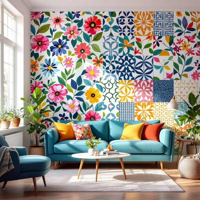 Colorful Peel and Stick Wallpaper gallery