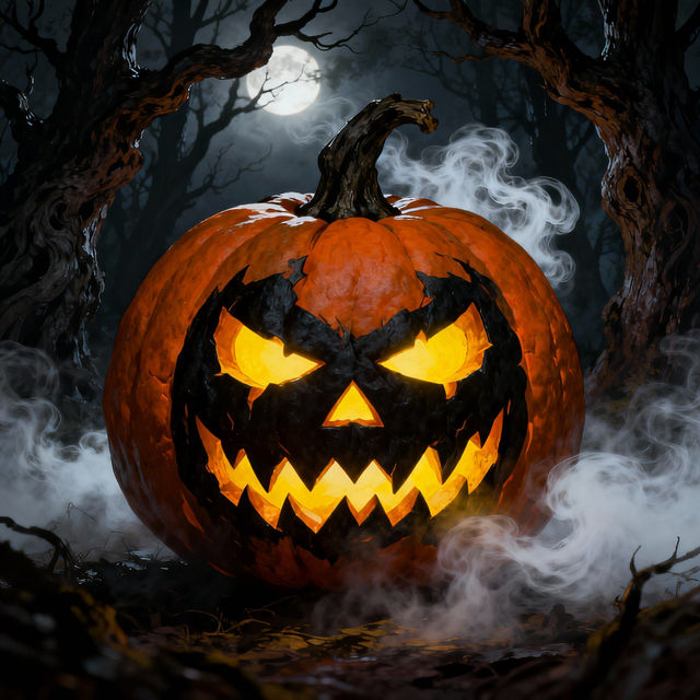Scary Pumpkin Drawings - AI Generated gallery