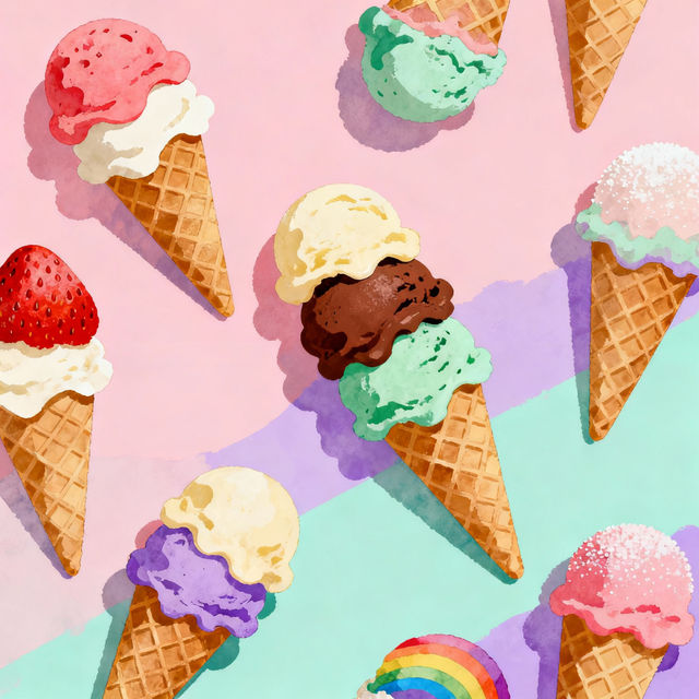 Drawings Of Ice Cream gallery