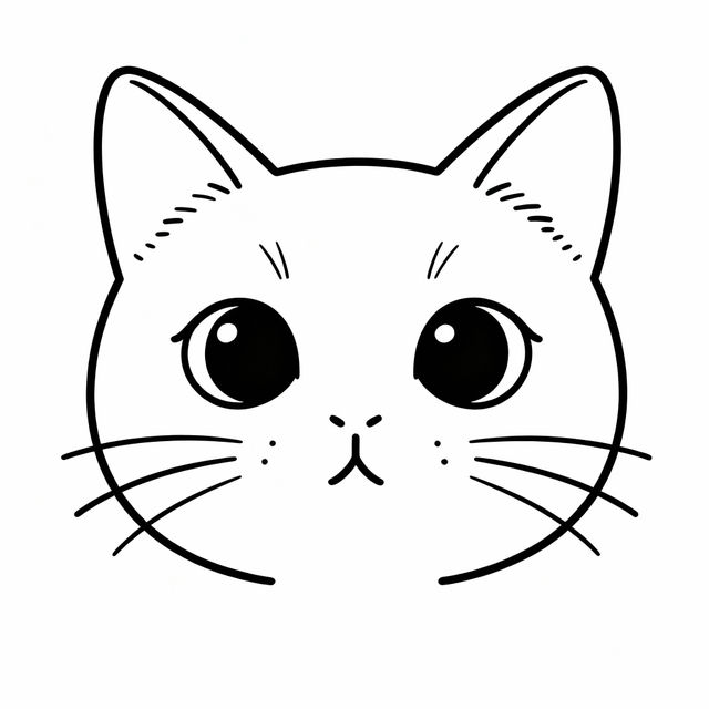 Easy Cat Face Drawings - Made With AI gallery