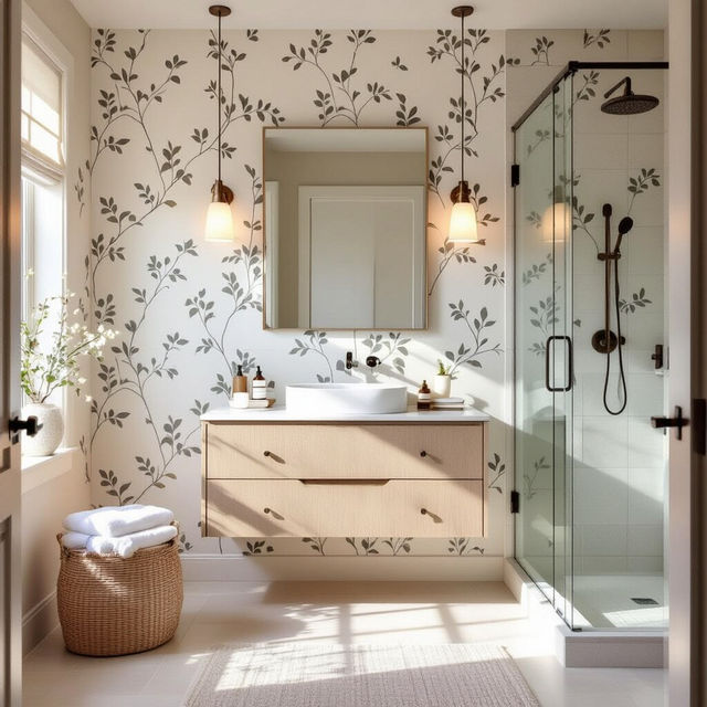 Best Wallpaper For Bathrooms - AI Generated gallery