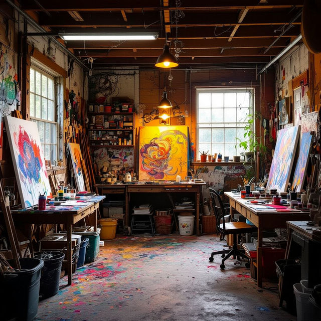 Garage Art Studio - AI Generated Art gallery