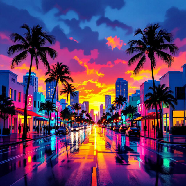 Miami Art - Generated with AI gallery