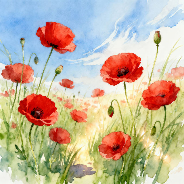 Poppy Drawings - AI Generated Art gallery