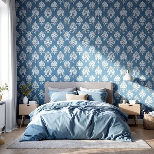 Blue Peel And Stick Wallpaper gallery