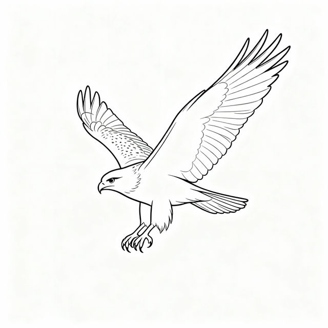 Easy Hawk Drawing gallery