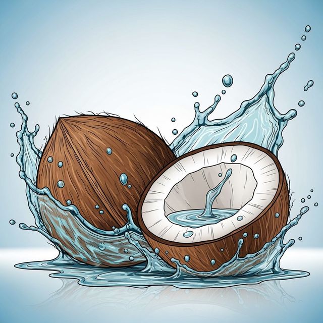 Explore AI-Generated Coconut Drawings gallery