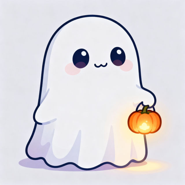 Cute Ghost Drawings - Easy & Adorable gallery