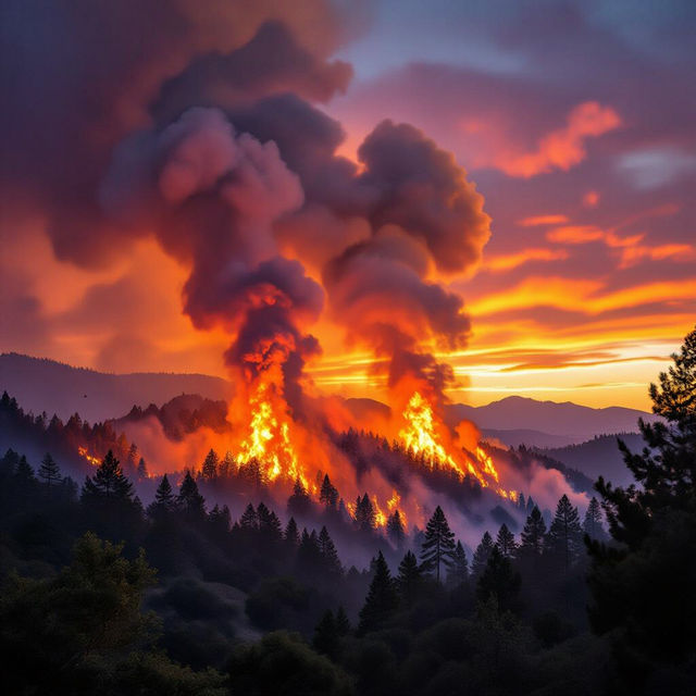 California Fire Images - AI Generated gallery