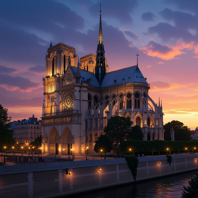 Notre Dame Pictures - AI Generated gallery
