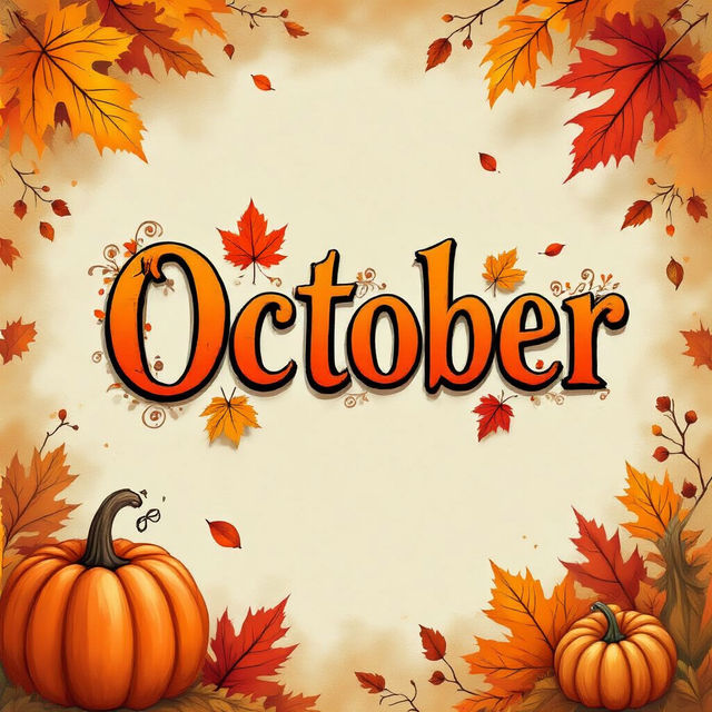 October Word Art Gallery gallery