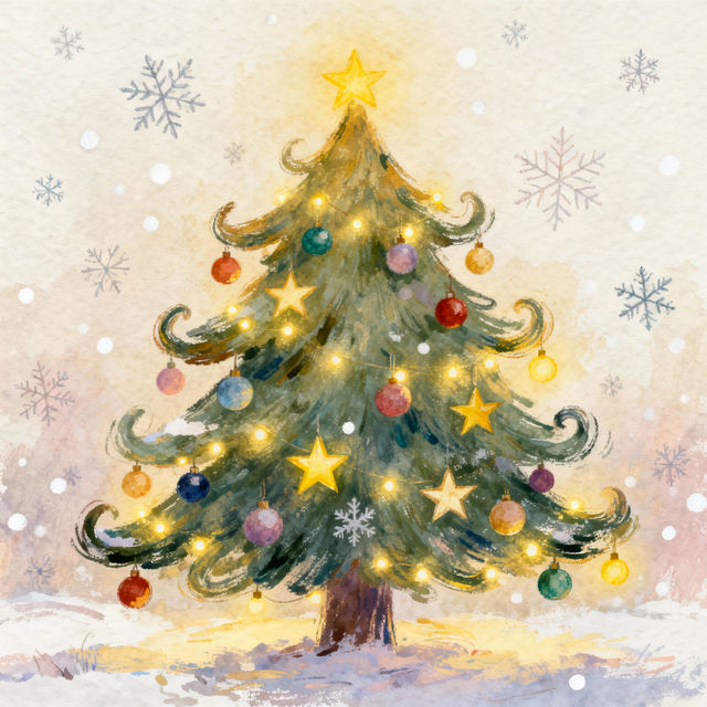 Christmas Drawing Tree gallery