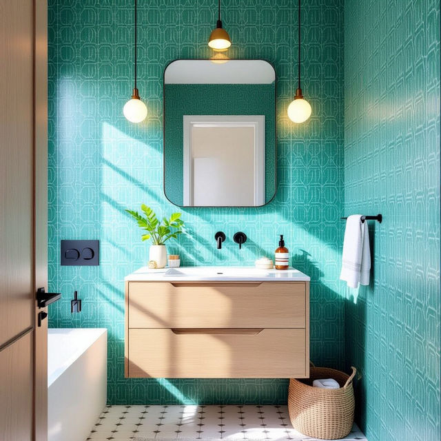 Small Bathroom Wallpaper Ideas gallery