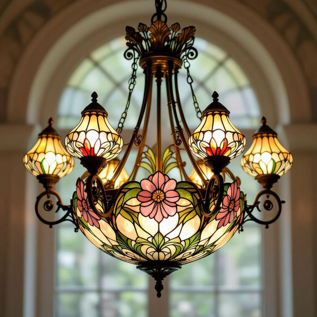 Art Nouveau Chandelier gallery