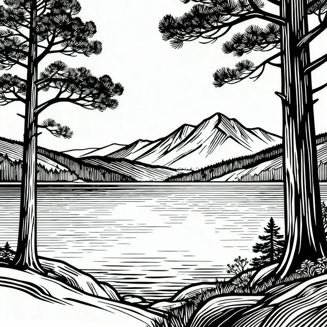 Line Drawing From Photo - AI Generated gallery