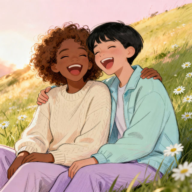 Best Friends Drawings - Made With AI gallery