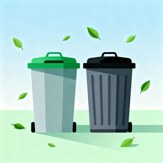 Trash Can Clip Art - AI Generated gallery