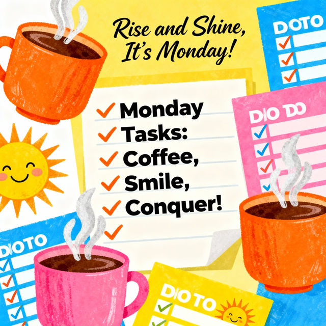 Monday Clip Art - AI Generated gallery