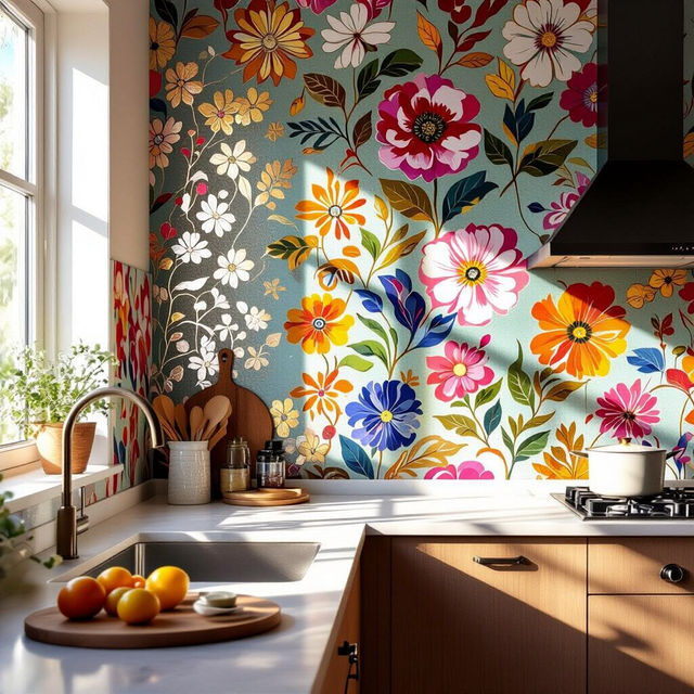 Kitchen Wallpaper Backsplash gallery