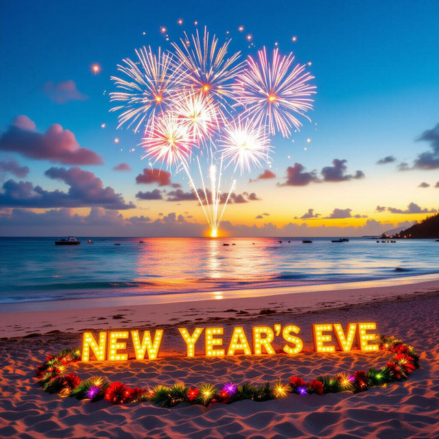 Happy New Year Beach Images gallery
