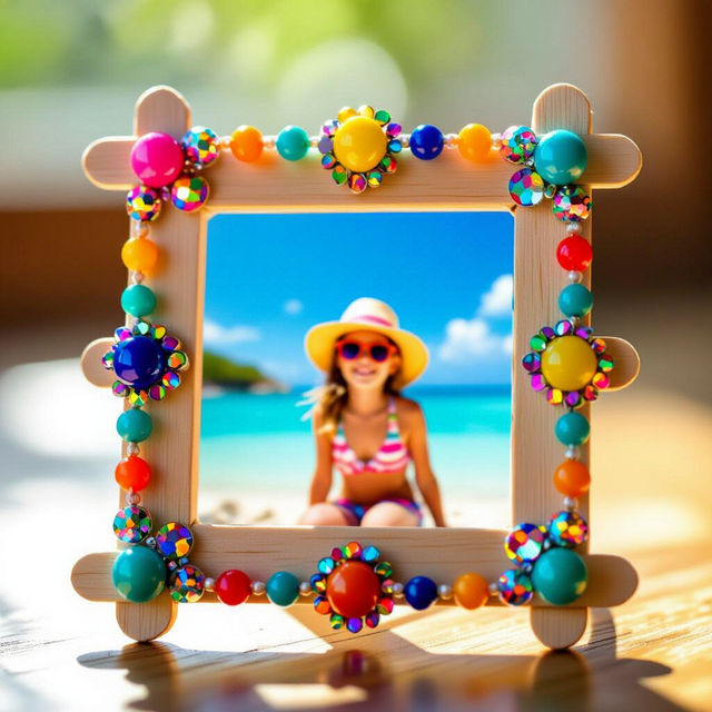Popsicle Stick Picture Frame Ideas gallery